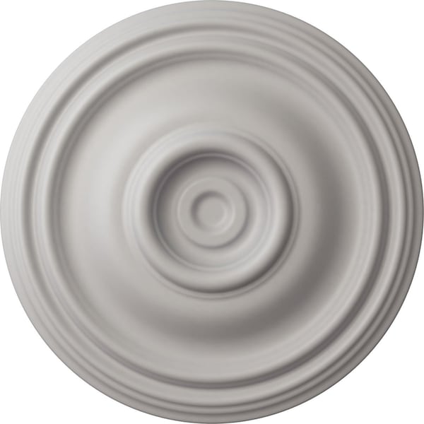 Ekena Millwork Traditional Ceiling Medallion (Fits Canopies up to 4"), 14 3/4"OD x 1 3/4"P, Ultra Pure White CM14TRUWF - main